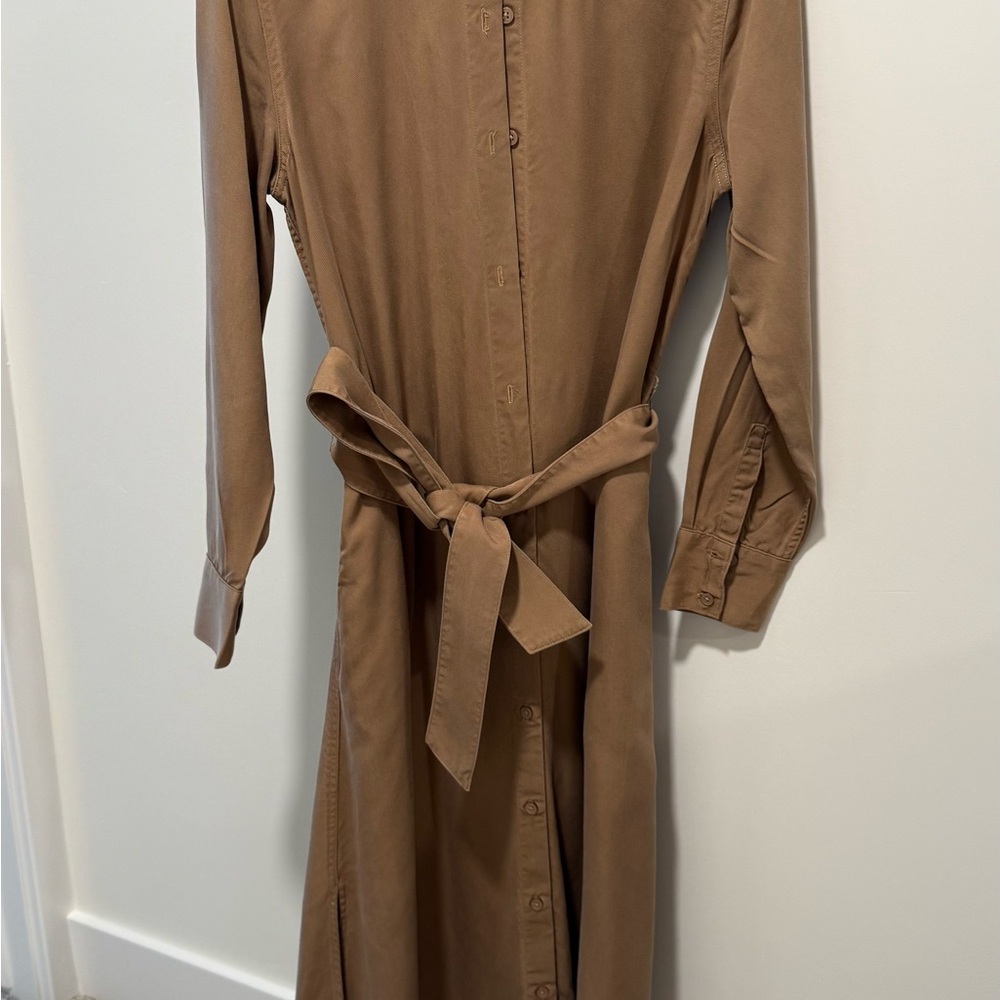 Banana Republic Brown Long Sleeve Shirt Dress